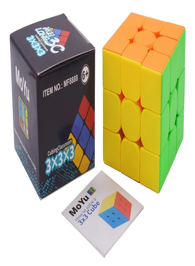 Kiditos MoYu Meilong 3C Cubing Classroom 3X3X3 Cube Stickerless Speed Cube Magic Cube Puzzle (Solve Method Included), 55mm Size - Image 1